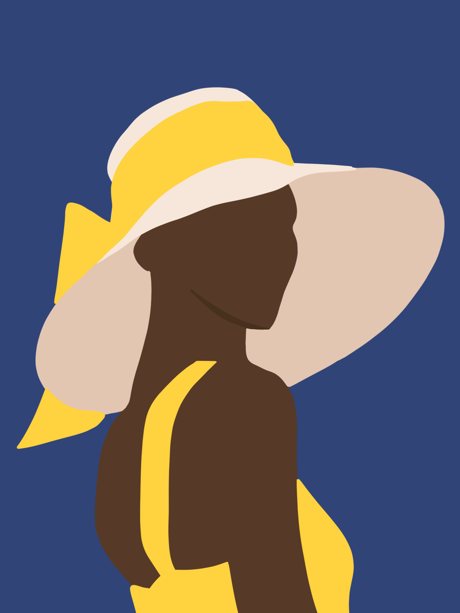 Ebony in Yellow